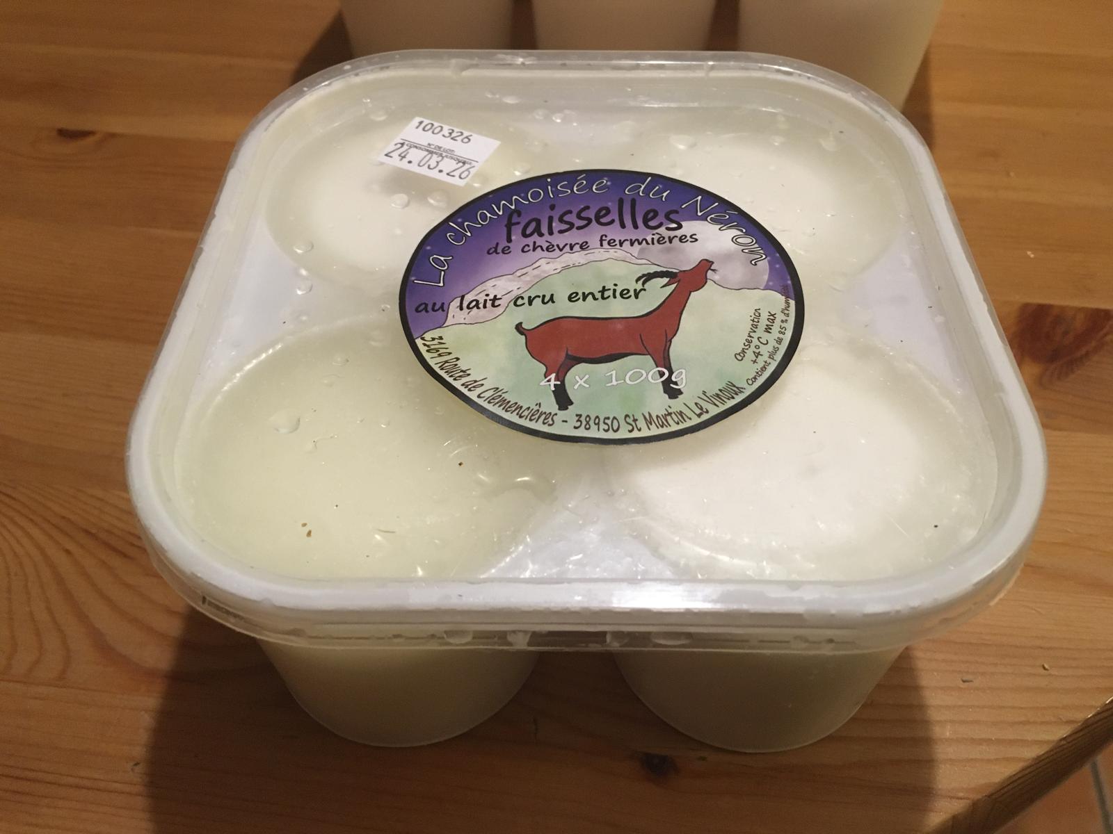 faisselle de chèvre x 4